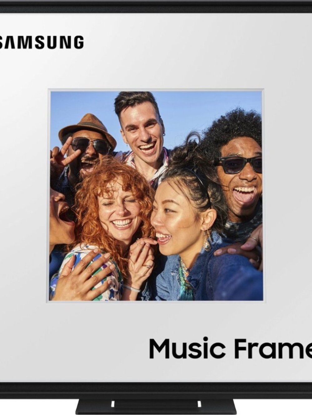 Samsung - HW-LS60D Music Frame Smart Speaker/Picture Frame, Dolby Atmos - Black